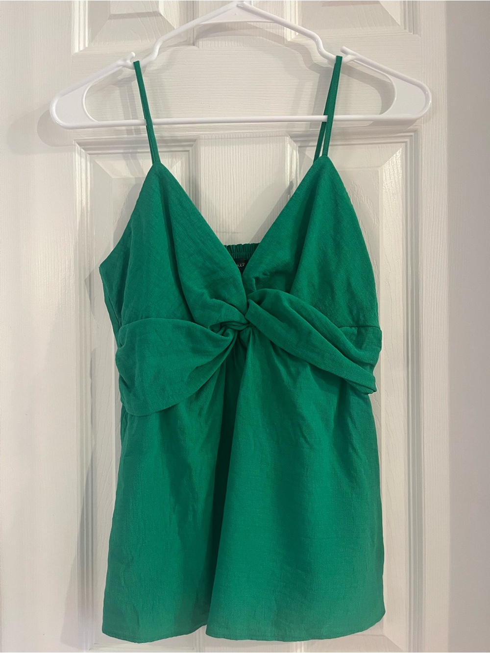 Banana Republic Emerald Twist-Front Spaghetti Strap Camisole
